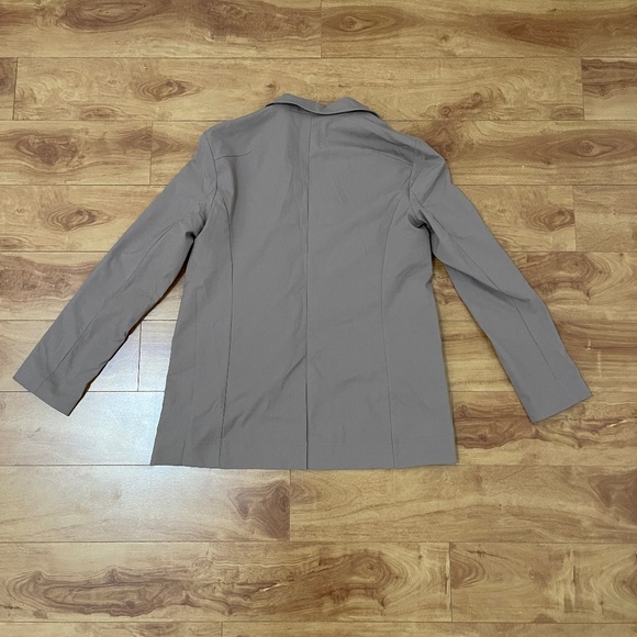 Lululemon Women Relaxed Fit Twill Blazer Brown Size M New With Tag - Picture 3 of 10